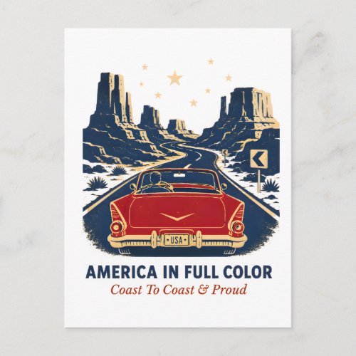 America In Full Color Postcard