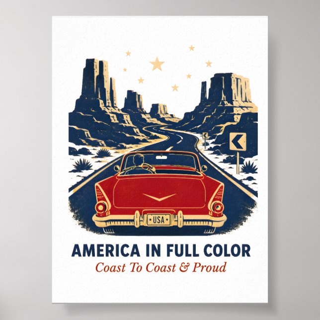 America In Full Color Poster (Front)