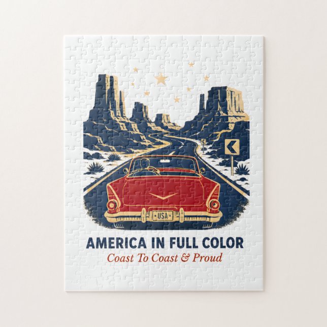 America In Full Color Puzzle (Vertical)