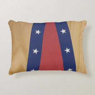 America-Inspired Art   Flags, Jerseys & 4th of Jul Accent Pillow