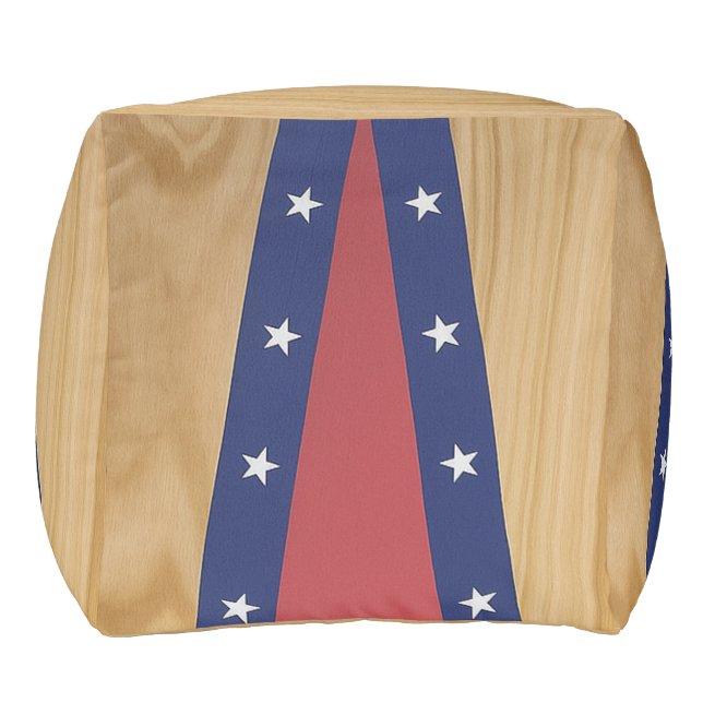 America-Inspired Art | Flags, Jerseys & 4th of Jul Pouf (Right)
