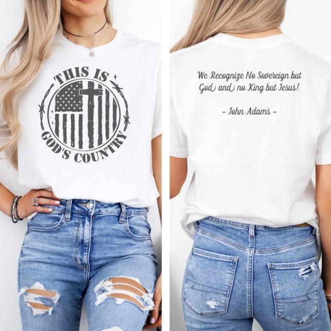 America Is Gods Country | John Adams Quote T-Shirt (Creator Uploaded)