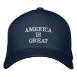 America Is Great Flexfit Baseball Hat at Zazzle