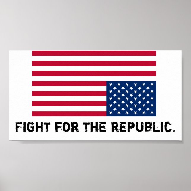 America is in distress, fight for the republic. poster (Front)