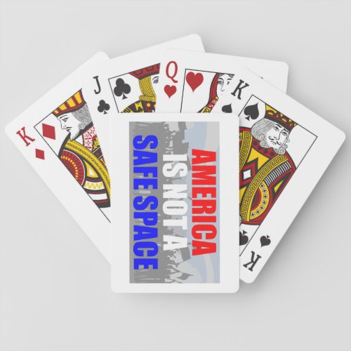 America Is Not A Safe Space Playing Cards