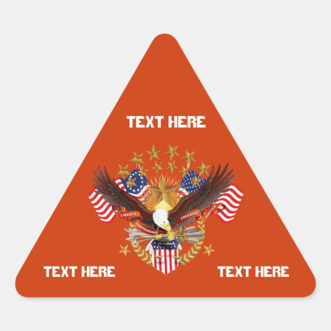 America Is Not Forgotten Triangle Only See Notes Triangle Sticker (Front)