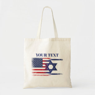 America Israel Flag Tote Bag