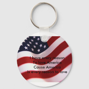 America Keychain