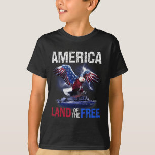 America Land Of The Free 4th Of July Independence T-Shirt