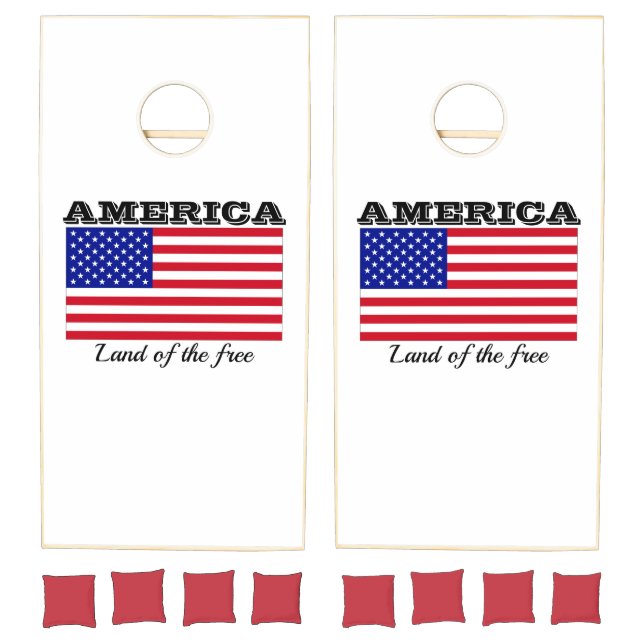 America land of the free cornhole set (Set)