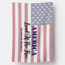 America Land of the Free Patriotic Poster