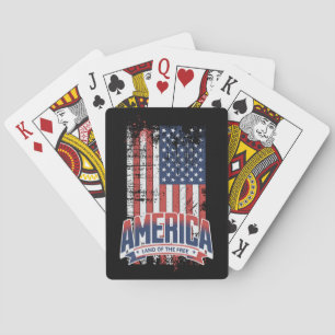 America - Land of the free Poker Cards