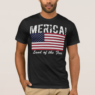 America Land of the Free Shirt Dark