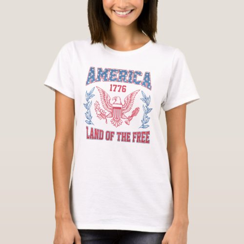 America Land of the Free T_Shirt