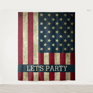 AMERICA LETS PARTY BACKDROP