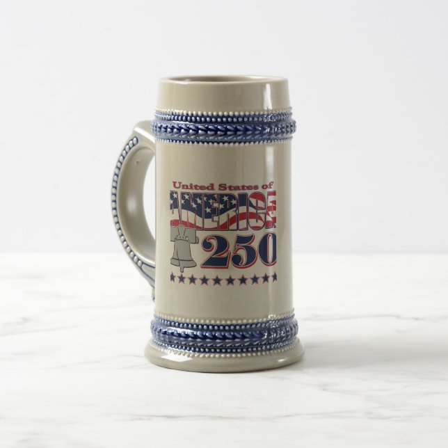 America Liberty Bell 250 Beer Stein (Front Left)