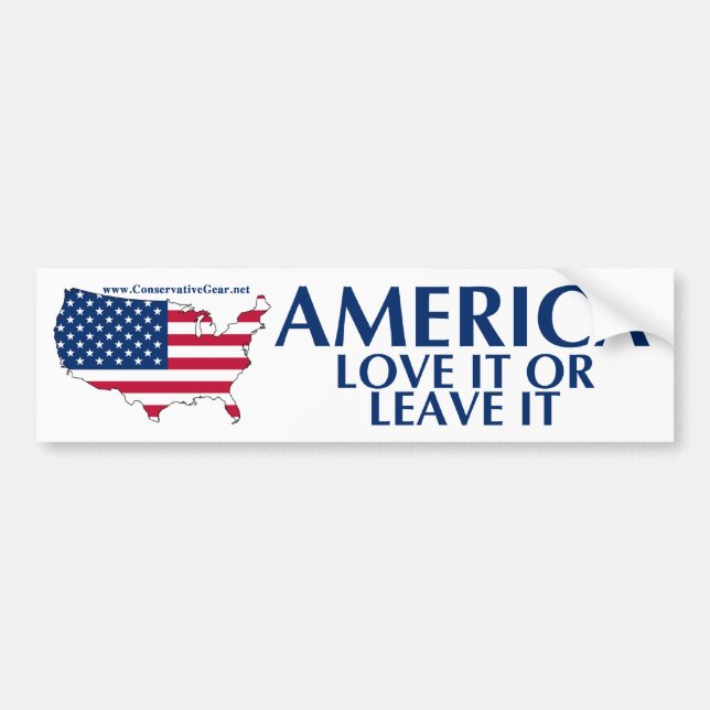 America, Love it or Leave it Bumper Sticker (Front)