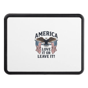 America Love It Or Leave It Patriotic Eagle Shirt_ Hitch Cover
