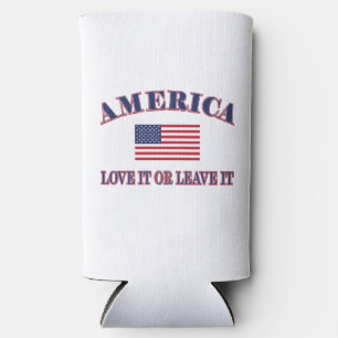 America Love It Or Leave It Seltzer Can Cooler