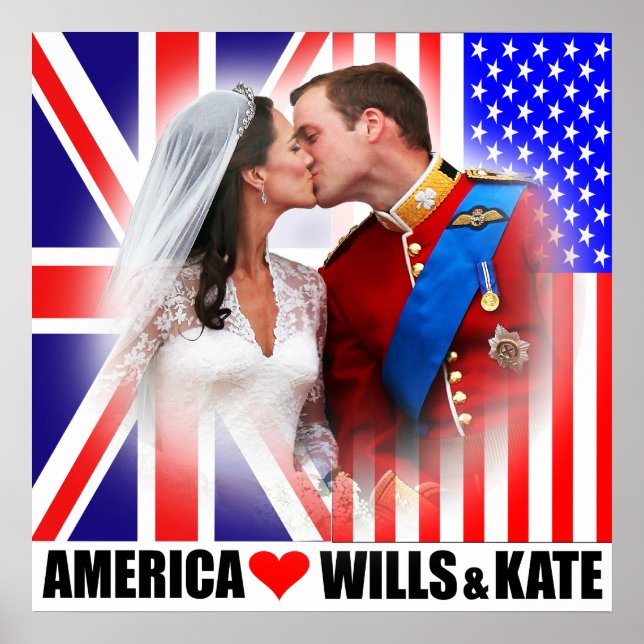 America Loves Prince William & Kate Poster (Front)