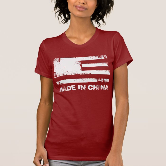 America Made in China   White Tshirts