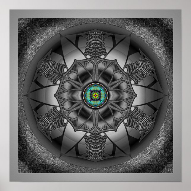 America Mandala Poster (Front)