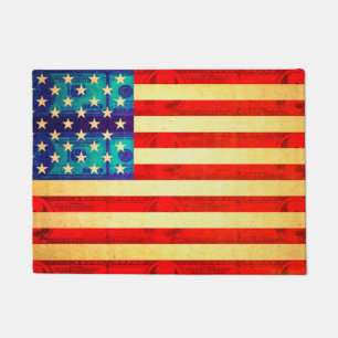 America money flag doormat