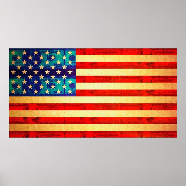 America money flag poster (Front)