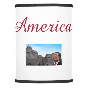 AMERICA MT. RUSHMORE & TRUMP LAMP SHADE