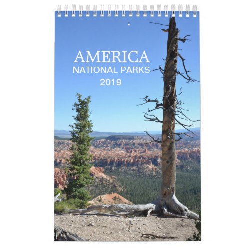 America National Parks nature photo calendar 2019