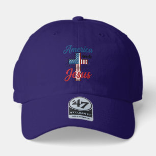 America Needs Jesus Patriotic Cross Shirt Design_1 47 Brand Hat