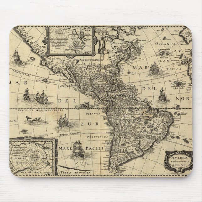 America noviter delineata mouse pad (Front)