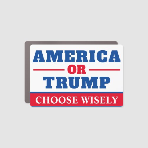 America or Trump Car Magnet