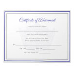 America Pageant Crown Certificate Achievement Awrd Notepad