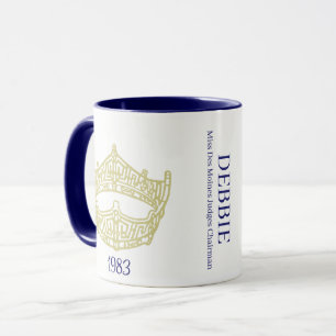 America Pageant Crown Personalized Name Mug