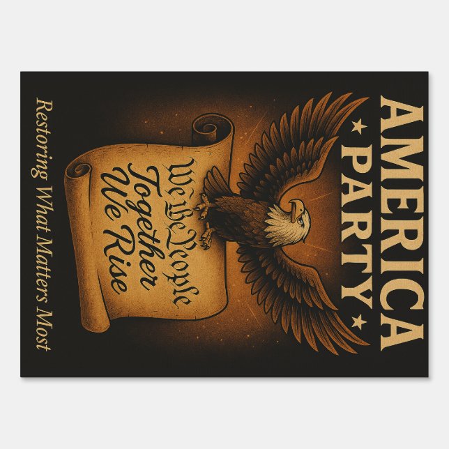 America Party Sign (Front)