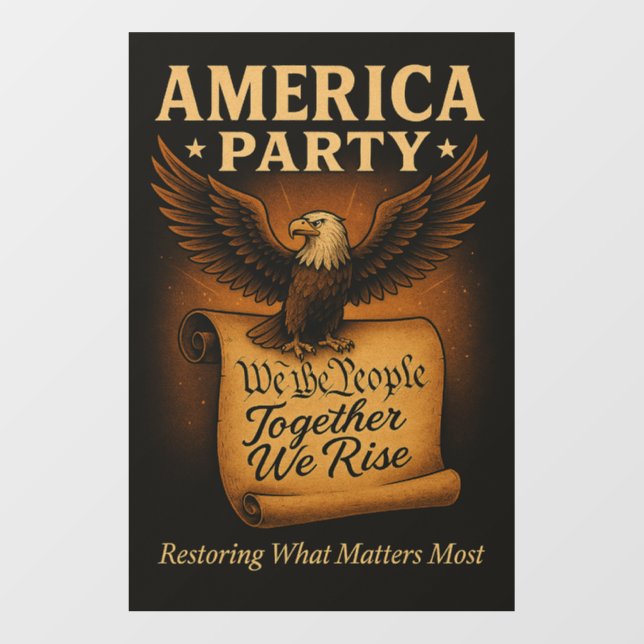 America Party Wall Decal (Front)