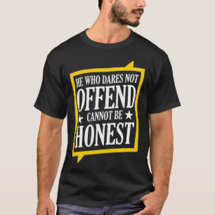 America Patriotic  He Who Dares Not Offend  Paine T-Shirt