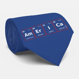 AMERICA periodic table                             Neck Tie