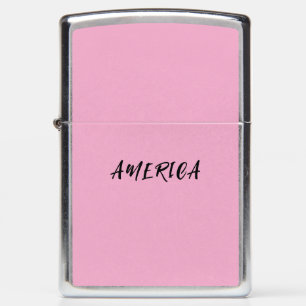 AMERICA – Pink Premium Custom Lighter
