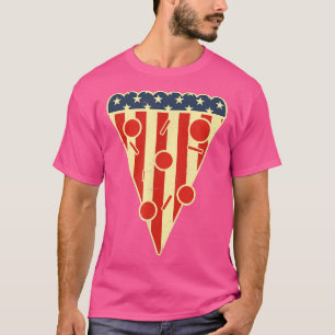 America Pizza Design 4th Of July T-Shirt