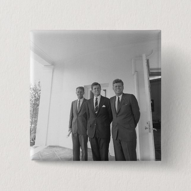 America President John Kennedy & Brothers, Camelot Button (Front)