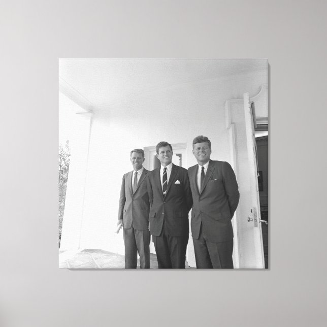 America President John Kennedy & Brothers, Camelot Canvas Print (Front)