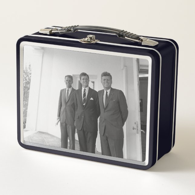 America President John Kennedy & Brothers, Camelot Metal Lunch Box (Front)