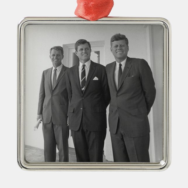 America President John Kennedy & Brothers, Camelot Metal Ornament (Front)