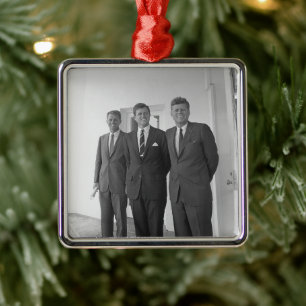 America President John Kennedy & Brothers, Camelot Metal Ornament