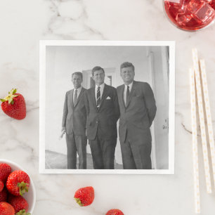 America President John Kennedy & Brothers, Camelot Paper Dinner Napkins