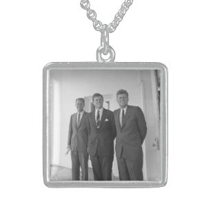 America President John Kennedy & Brothers, Camelot Sterling Silver Necklace