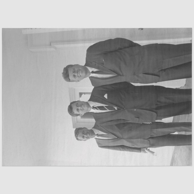 America President John Kennedy & Brothers, Camelot Tissue Paper (Front)