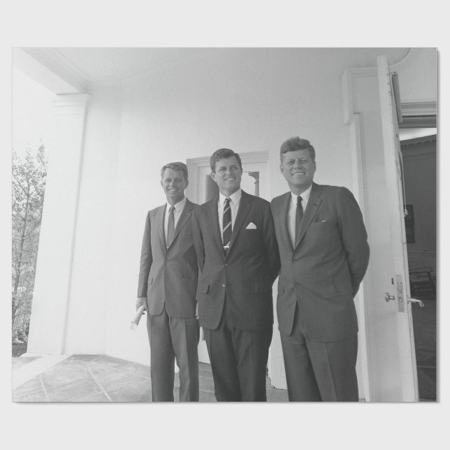 America President John Kennedy & Brothers, Camelot Wrapping Paper (Flat)